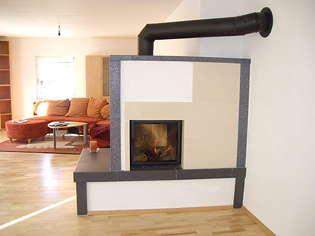 Kaminofen mit Tunnelgerät 1